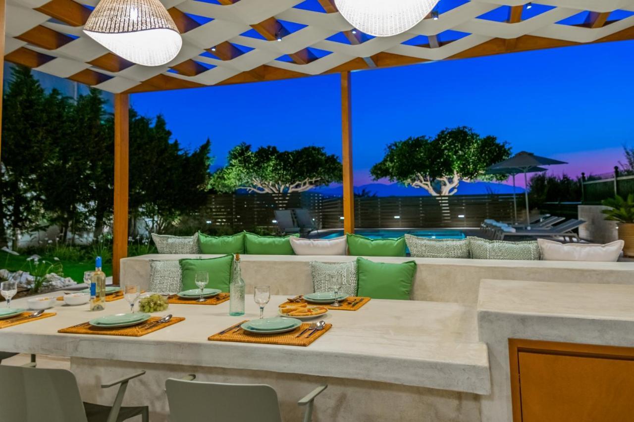 Estella Villa With Pool, Children Area, Bbq & Magnificent Views! Astérion Exterior photo