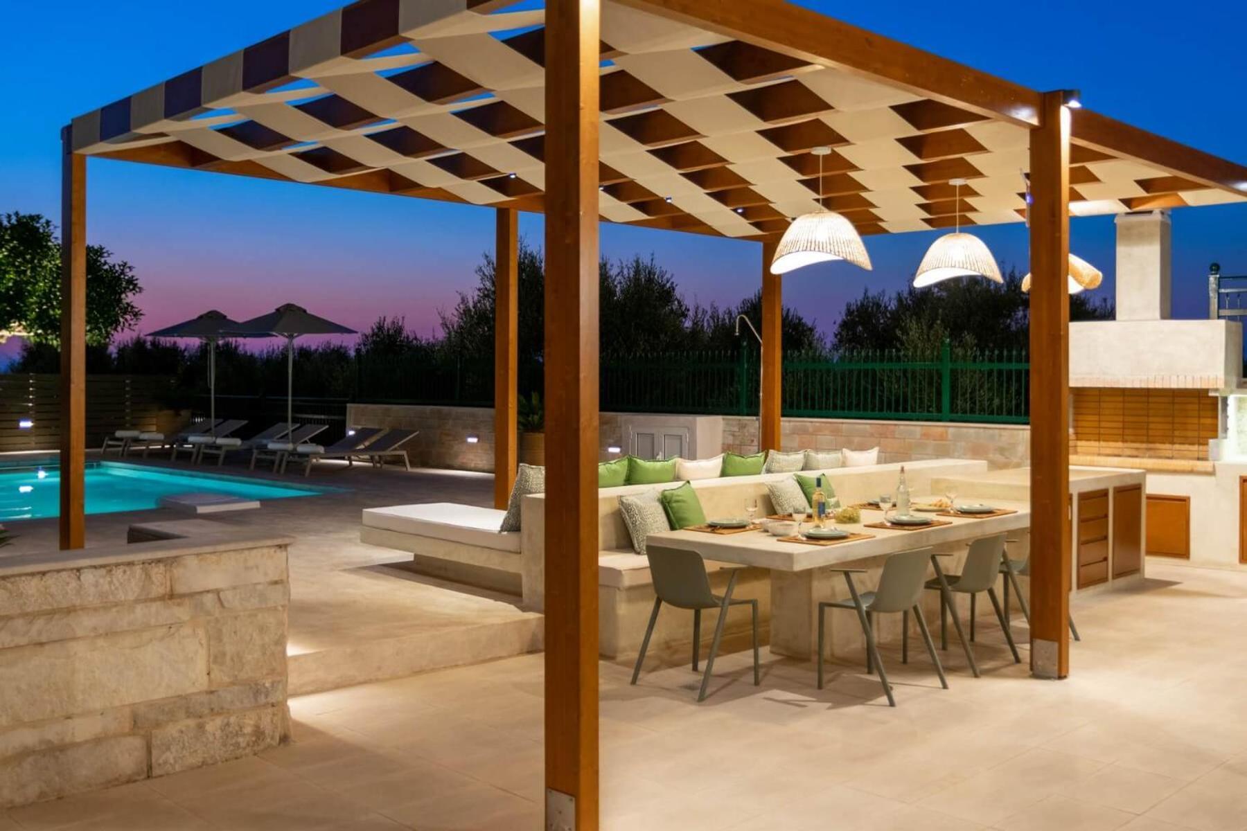 Estella Villa With Pool, Children Area, Bbq & Magnificent Views! Astérion Exterior photo